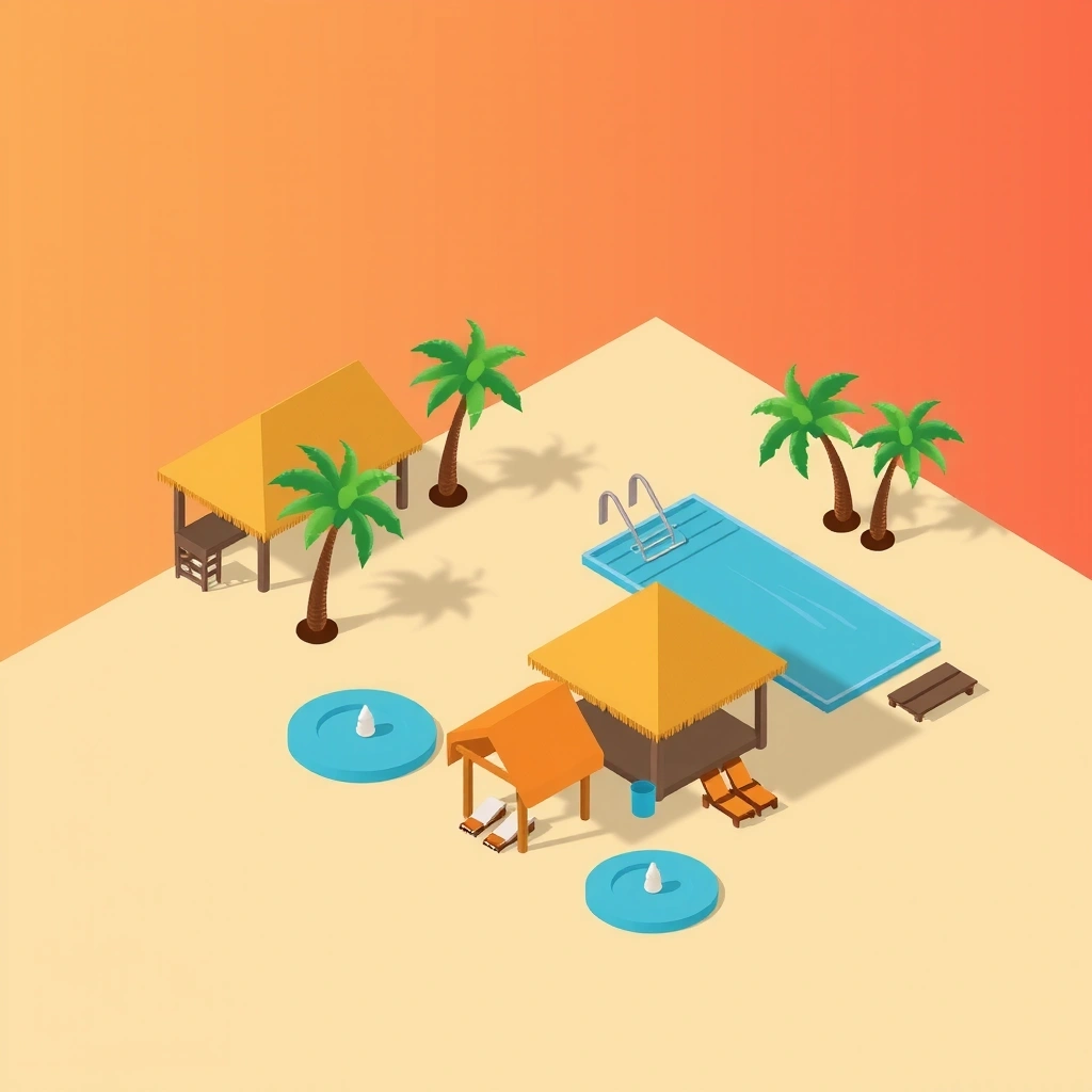 Beach Resort Manager game screenshot